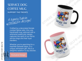 Introducing our Service Dog Coffee Mug – the ultimate blend of charm, humor, and heartfelt tribute for the courageous military women and female army veterans in your life. Features an exclusive design by decorated combat fighter pilot Nancy Dakin. 