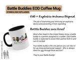 Wherever they served, celebrate the spirit of our Iraq, Afghanistan, Vietnam War veteran females, daughters, and sisters with this 11 oz mug, a versatile companion for morning coffees or evening teas. It's not just a mug; it's a symbol of strength and camaraderie. Ideal for special occasions like Mother's Day, 4th of July, Veterans Day, and Memorial Day, this EOD Coffee Mug is a thoughtful reminder of service and sacrifice.