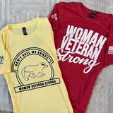 Woman Veteran Strong - Honey Badger Ladies SuperSoft Tee