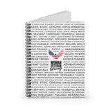 Introducing our Spiral Notebook Reading and Dream Journal, the perfect Retirement Gift for the strong and inspiring Military Women and female Veterans in your life. This elegant notebook, adorned with a classy hint of red white and royal blue, radiates positive encouragement and is tailored to celebrate their unwavering leadership. 