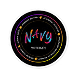 Whether it is a retirement party, Veterans Day celebration, or a birthday surprise, these stickers are the perfect accessory to showcase the courage and strength of military women. The design, featuring a bold mix of neon colors, adds a touch of flair to any surface. Available in five convenient sizes (2", 3", 4", 5", 6"), these stickers offer flexibility for various applications, from laptops to scrapbooks.